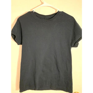 Kids Black Short Sleeve- Fruit of loom size (s)